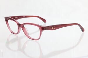 Coach HC 6243U 5824 (Transparent Burgundy) 49-16-135 Eyeglass FRAMES ONLY - GOOD